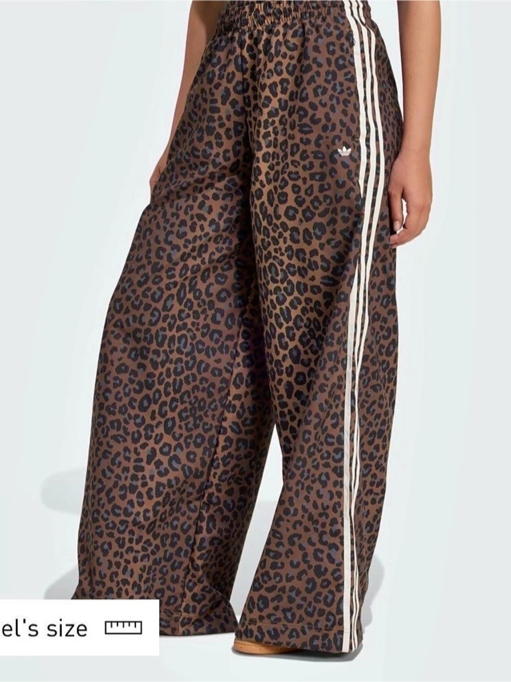 adidas Originals Women'Small Leopard Firebird Oversized Track Pants Originals